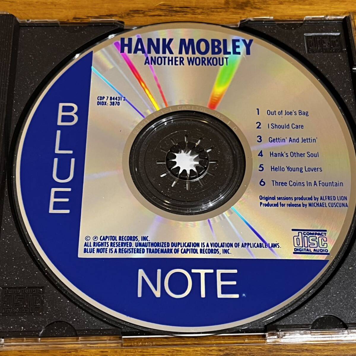 CD ハンク・モブレー HANK MOBLEY ANOTHER WORKOUT ディスク良好_画像3