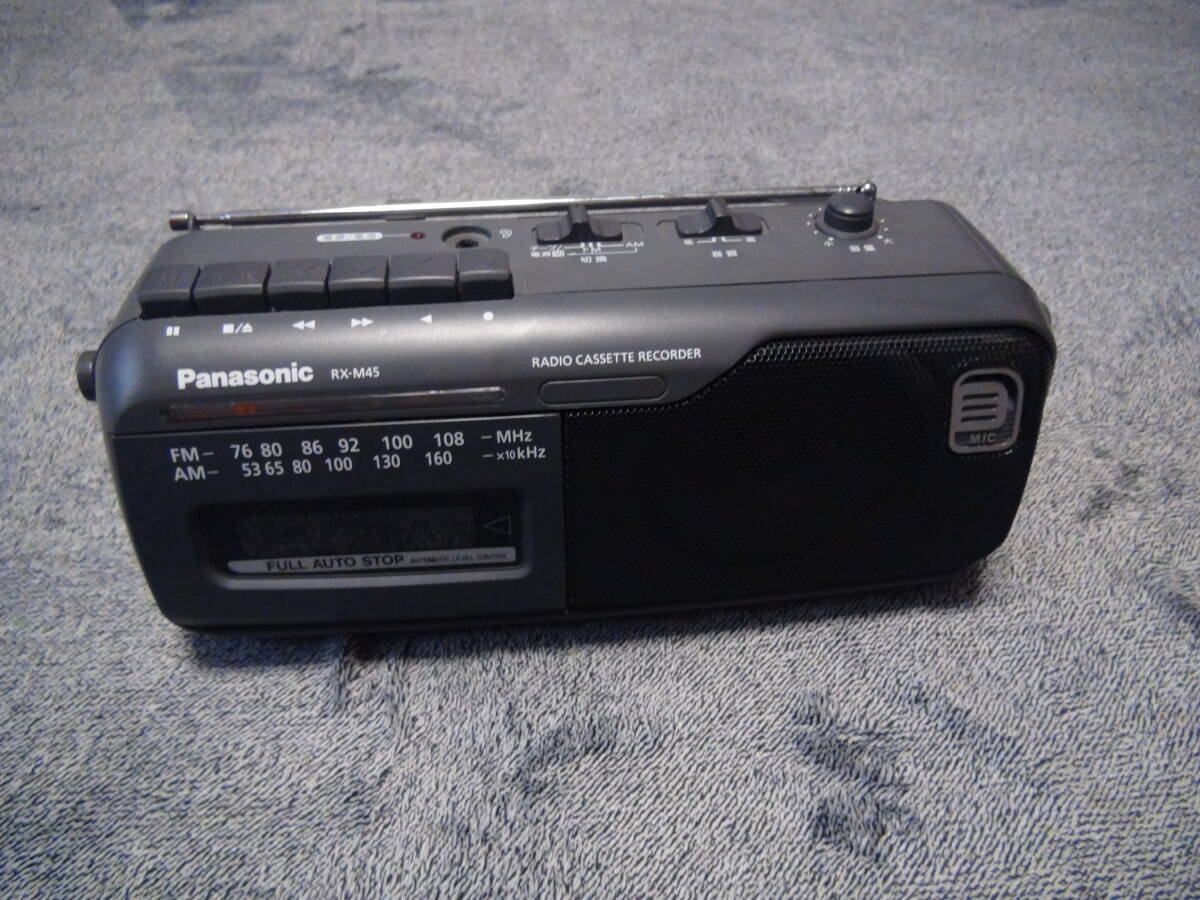 Panasonic RX-M45 FM・AM ラジオカセットレコーダー !。_画像1