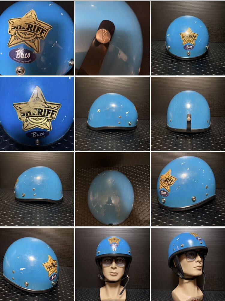  rare police1960 period BUCObkohelmet helmet vintage half 60s protector protector that time thing RT search mchal bell bell500tx Vintage 