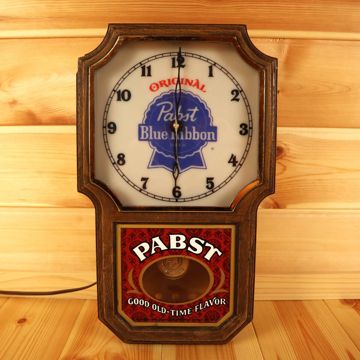 Pabst Blue Ribbon 1970's 振り子時計 壁掛け時計 掛時計 Pabst Blue Ribbon 1970's 振り子時計 壁掛け時計 掛時計