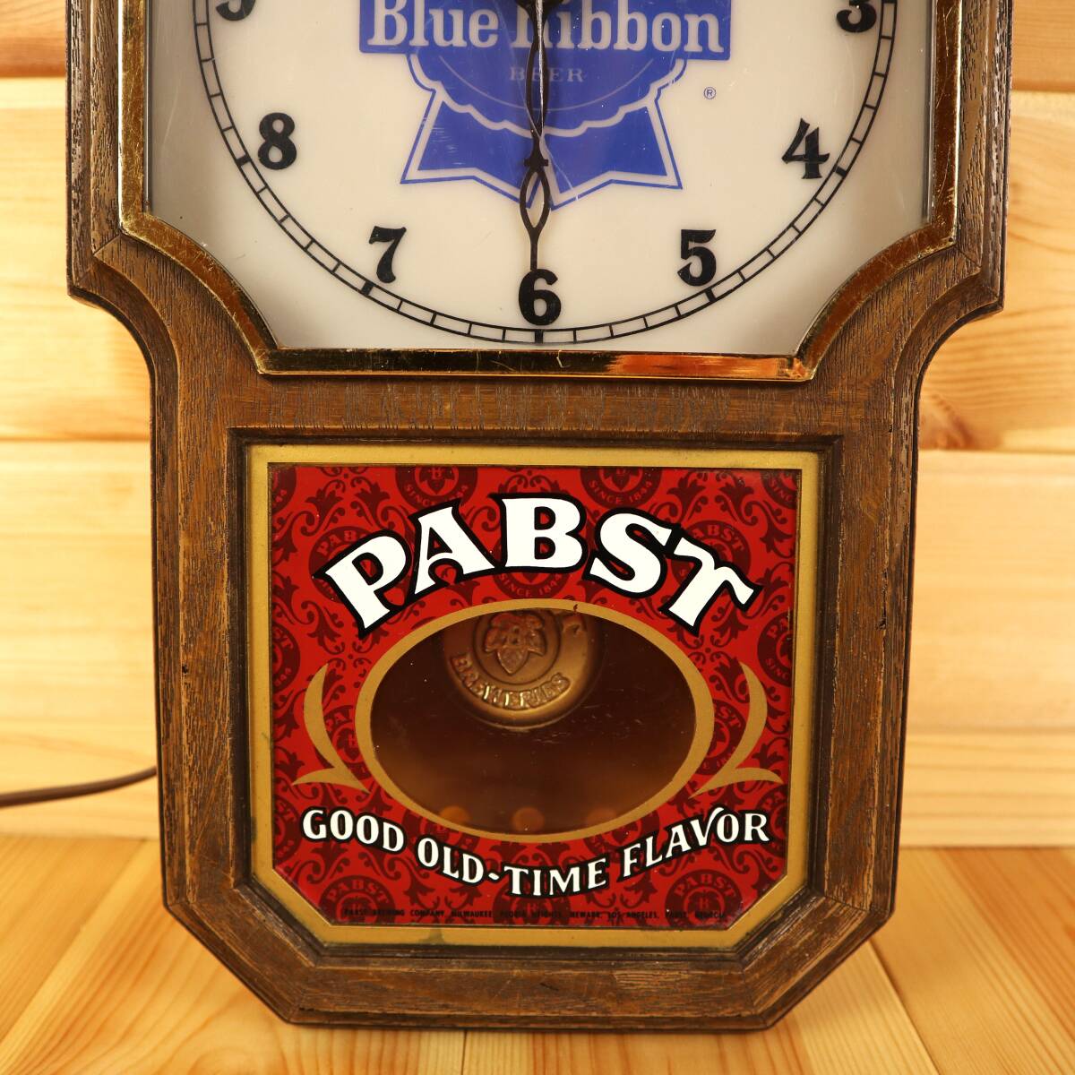 Pabst Blue Ribbon 1970's 振り子時計 壁掛け時計 掛時計 Pabst Blue Ribbon 1970's 振り子時計 壁掛け時計 掛時計
