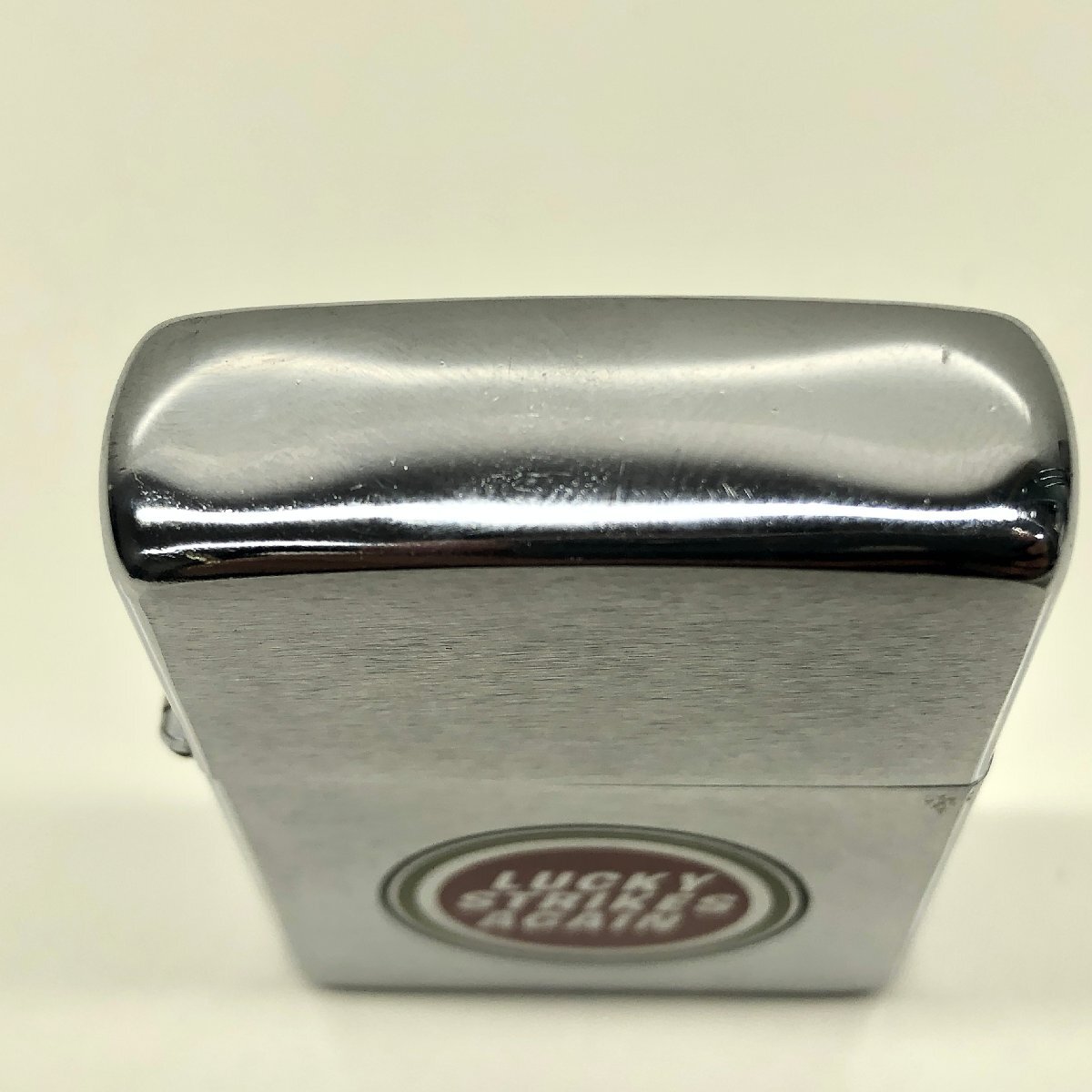 ２３【店頭買取中古品】ラッキーストライク　ZIPPO　ジッポ　喫煙具 　コレクション　本体のみ　火花確認済み_画像5