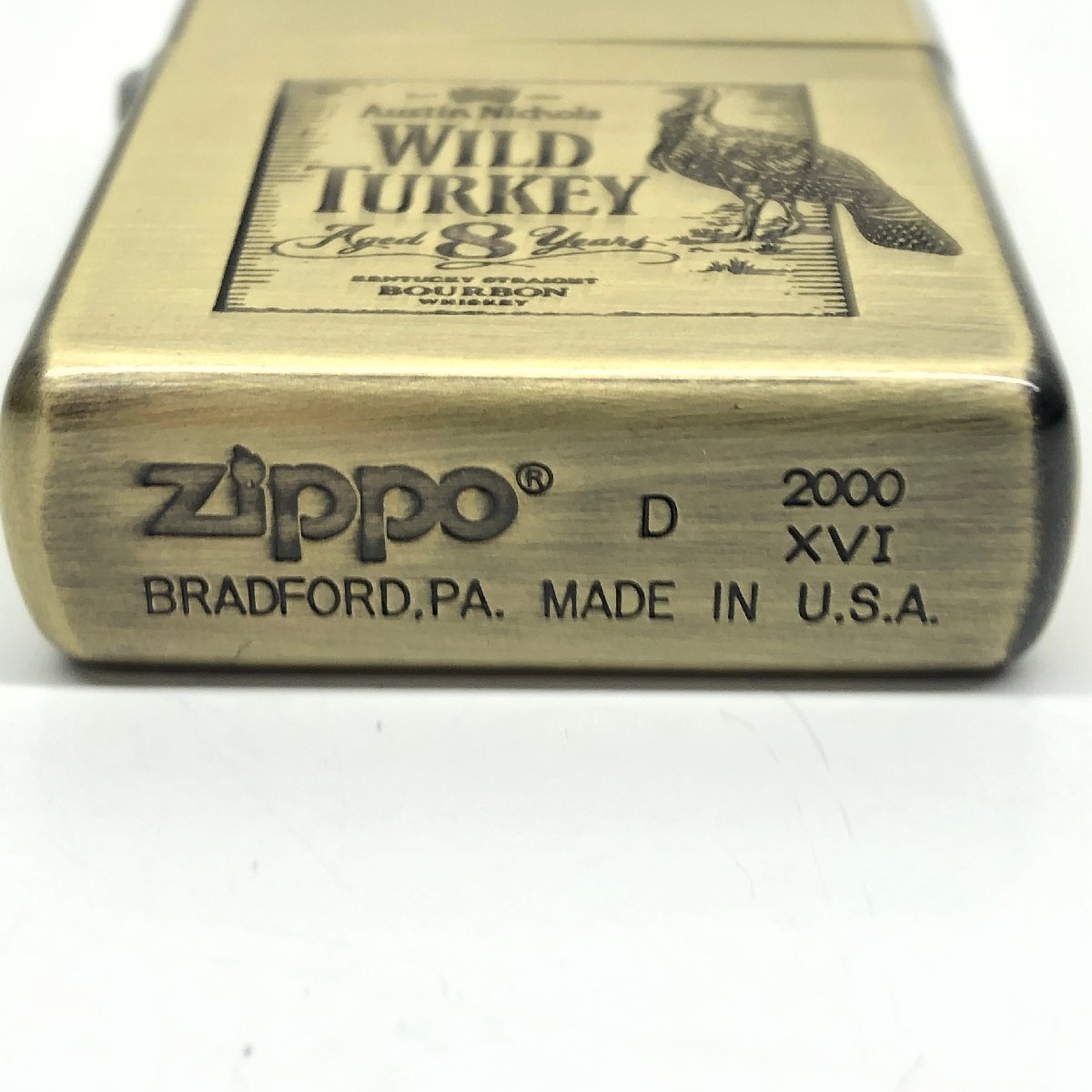 【未使用】WILD TURKEY　ワイルドターキー　ZIPPO　ジッポ　喫煙具　コレクション　本体のみ　動作未確認品_画像6