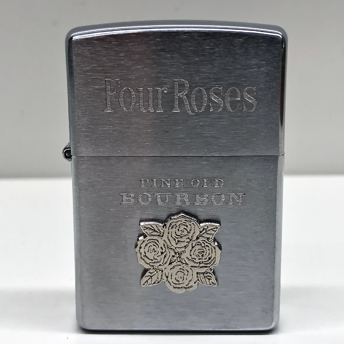 【未使用】Four Roses フォアローゼス FINE OLD BOURBON ZIPPO ジッポ 喫煙具 コレクション 火花確認済み ケースの画像2