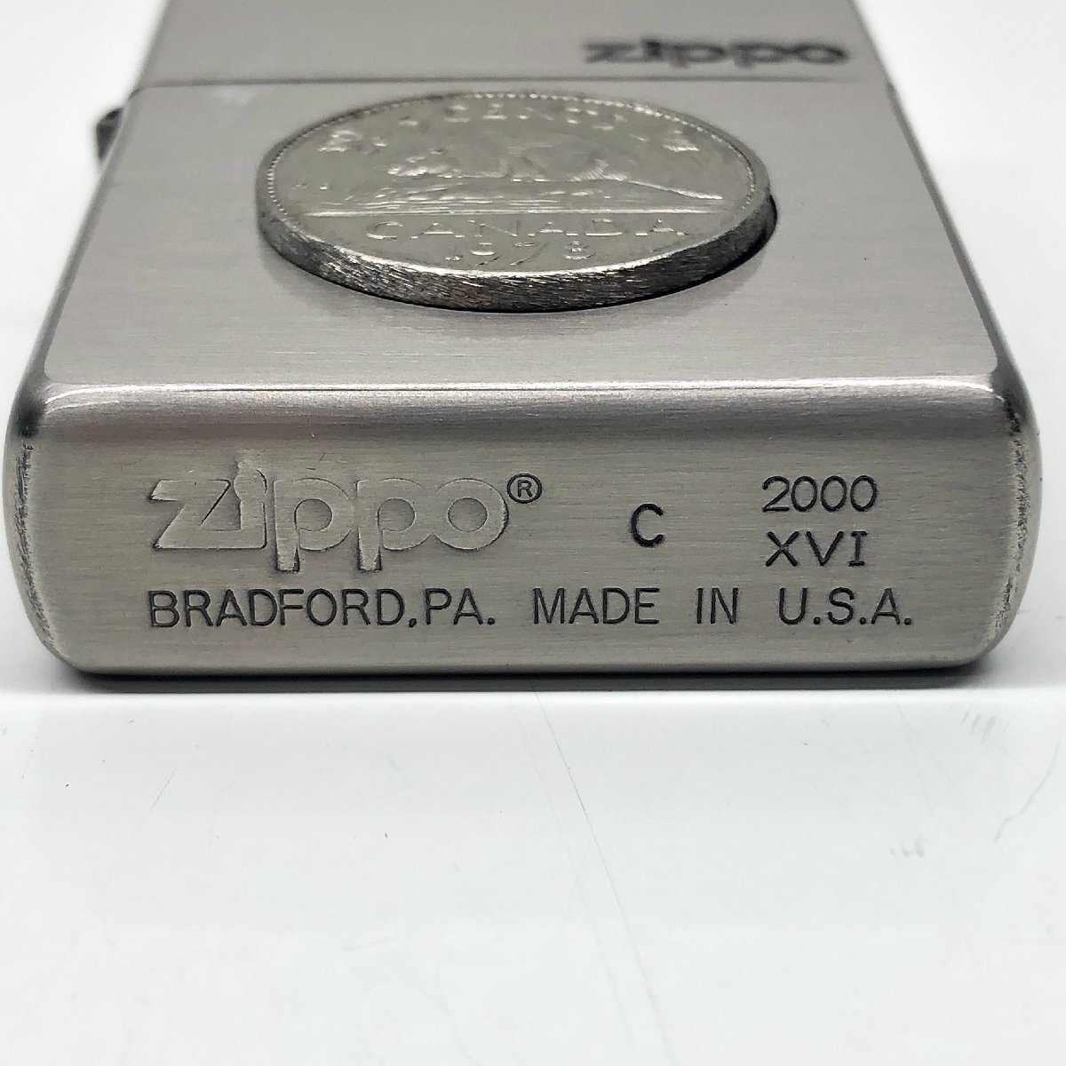 【未使用】CANADA 5セントコイン 1978 ZIPPO ジッポ 喫煙具 コレクション 動作未確認 ケースの画像6