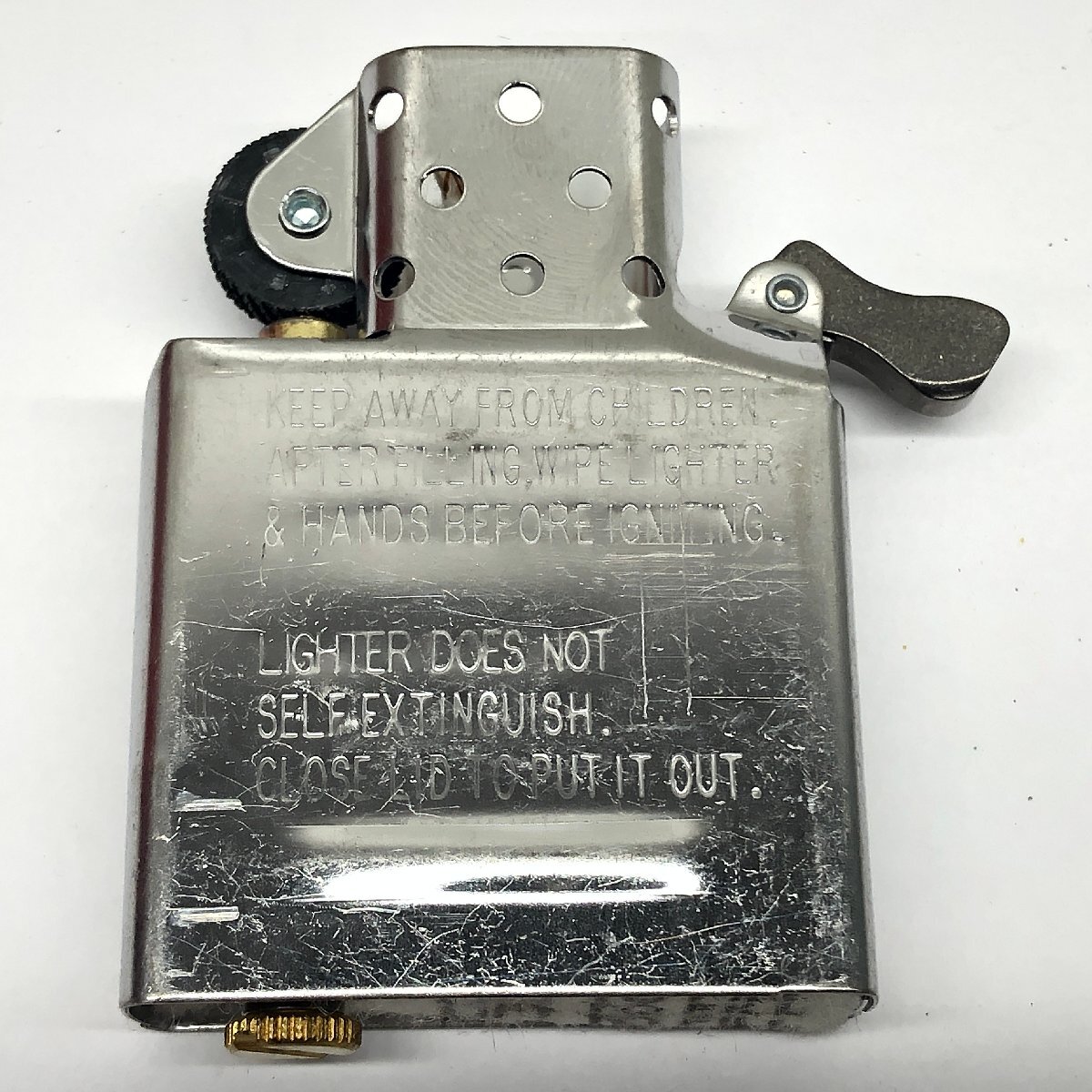 F【未使用】Peace　ピース　ZIPPO　ジッポ　喫煙具 　コレクション　木箱　火花確認済み_画像9