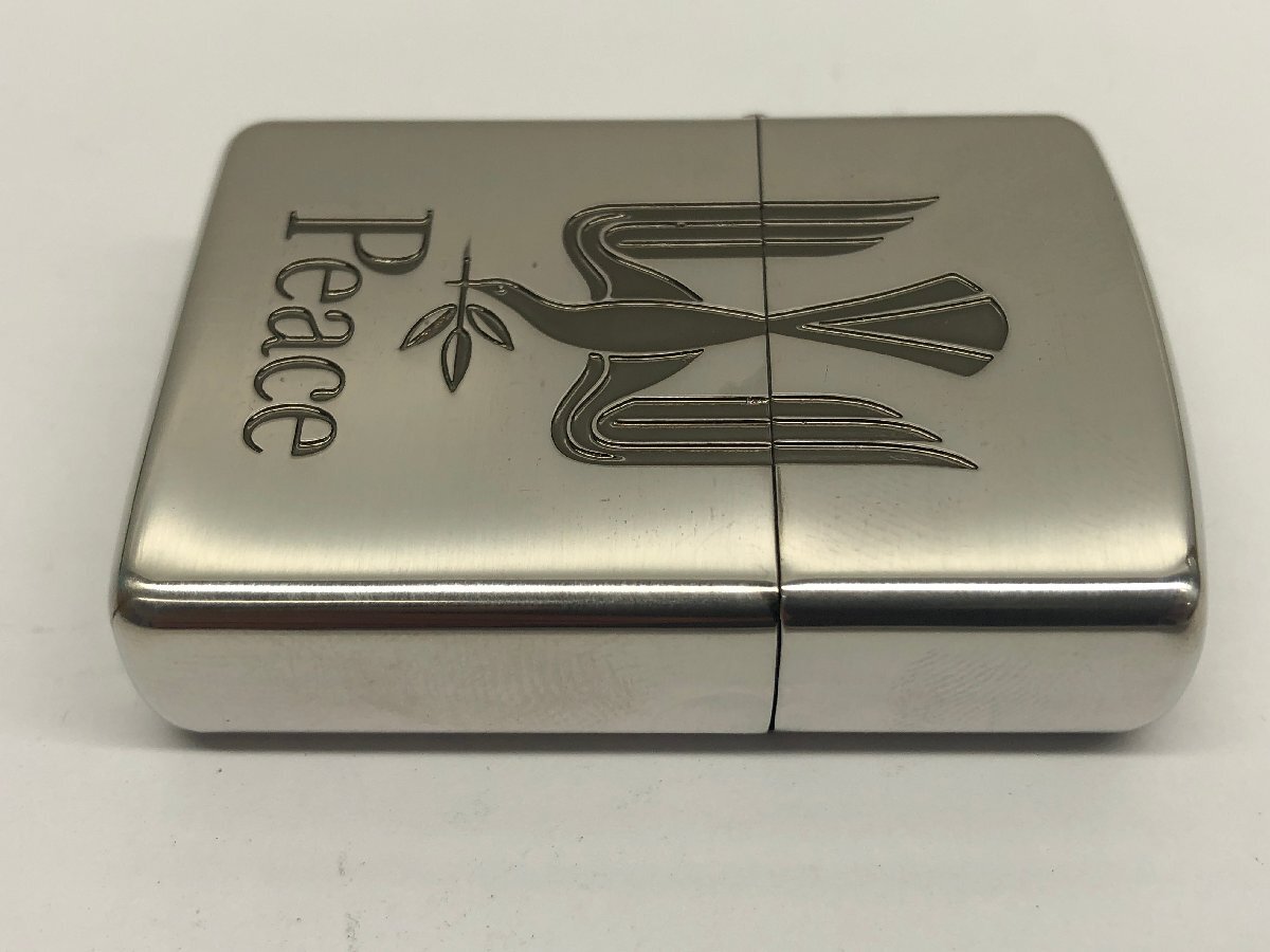 6【未使用品】ピース Peace アーマー ARMOR 2005年製 懸賞 シルバー ロゴ ZIPPO ジッポ 喫煙具 コレクション 箱ありの画像5