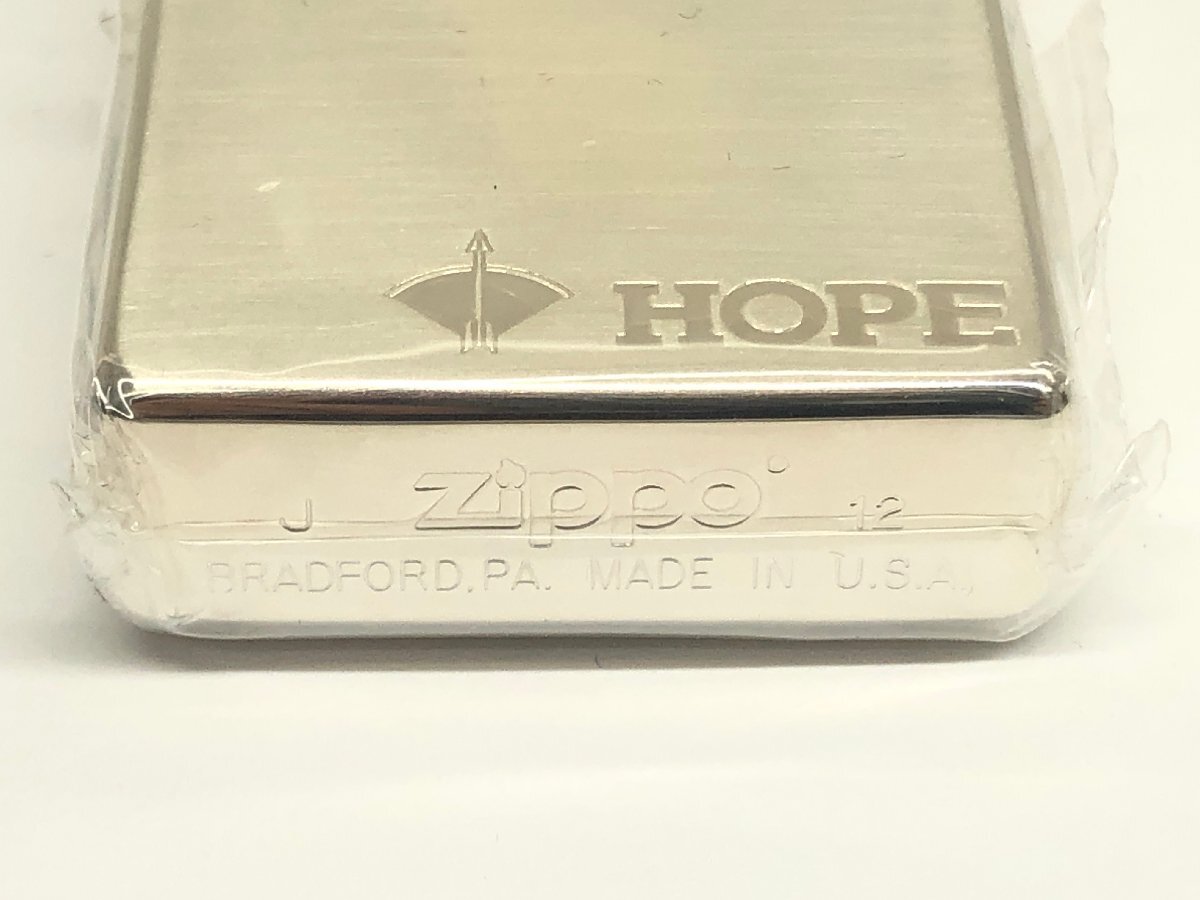37【未使用】ホープ　HOPE　ZIPPO　ジッポ　オイルライター　タバコ　喫煙具　本体のみ　火花確認済_画像3