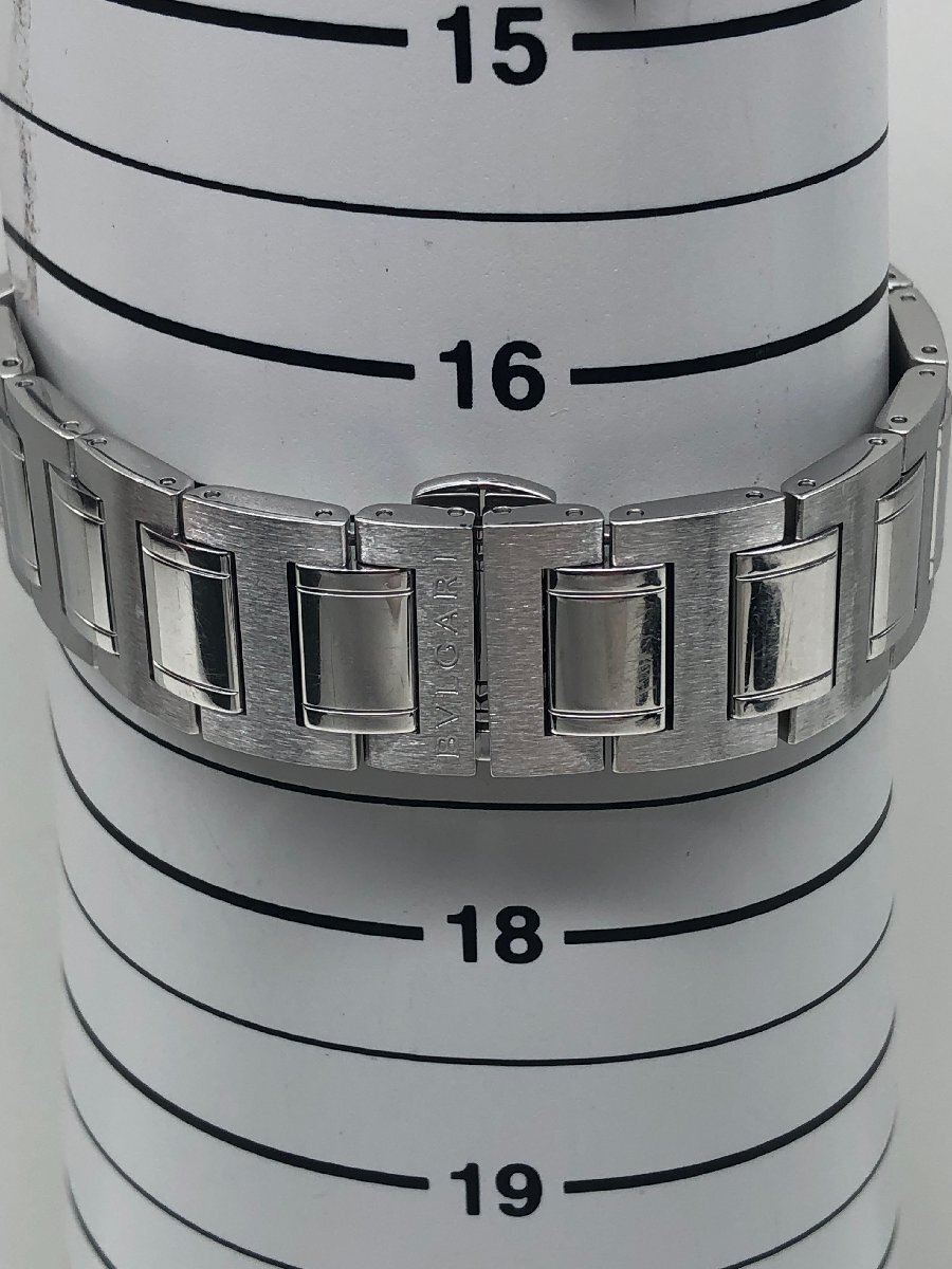 稼動品 BVLGARI ブルガリ ブルガリブルガリ BB38SSCH 自動巻 Automatic クロノグラフ デイト 白文字盤 メンズ 腕時計 箱の画像9