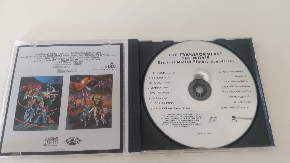 トランスフォーマー ザ ムービーサウンドトラックCDの画像2