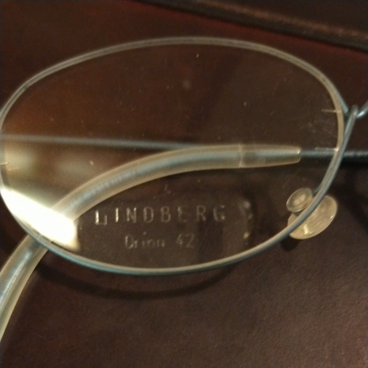 デンマーク製メガネ子供用リンドバーグエアチタニウムリムオリオン42サイズカラー20 。ご希望の度数の高屈折レンズ付。