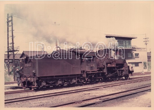 S10071【古い 鉄道 写真】蒸気機関車 C50-154 ◇昭和47年 ※電車 路面電車 市電 都電 蒸気機関車 SL_画像3