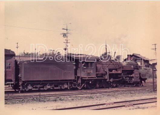 S10072【古い 鉄道 写真】蒸気機関車 C50-154 ◇昭和47年 ※電車 路面電車 市電 都電 蒸気機関車 SL_画像5