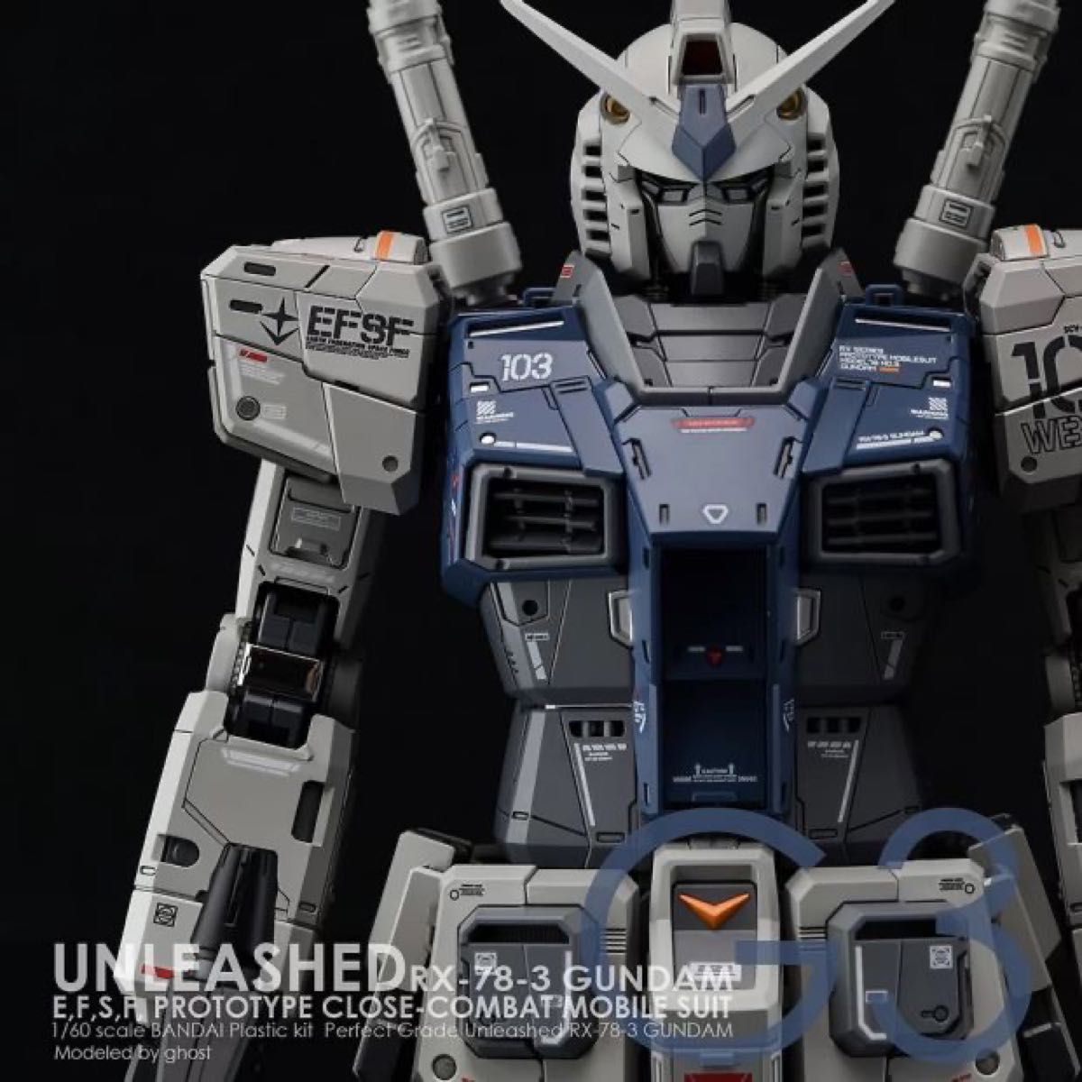 PG UNLEASHED 1/60 RX-78-2 ガンダム G3 用水転写式デカール　炎社製 3枚版