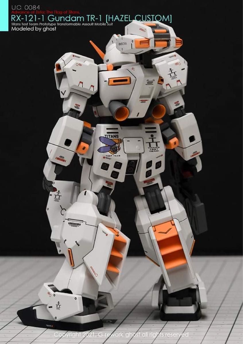 HG1/144 ガンダムＴＲ-1 ヘイズル改（ADVANCE OF Z ティターンズの旗のもとに)用水転写式デカール他社製 