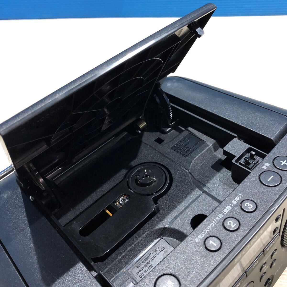 SONY ソニー ZS-S40 CD ラジオ パーソナルオーディオシステム 2022年製 黒 ブラック 通電OK 試聴OK 現状品_画像3