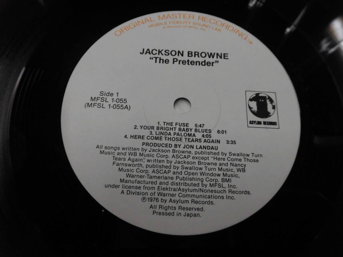 (ORIGINAL MASTER RECORDING)LP JACKSON BROWNE/THE PRETENDER_画像2