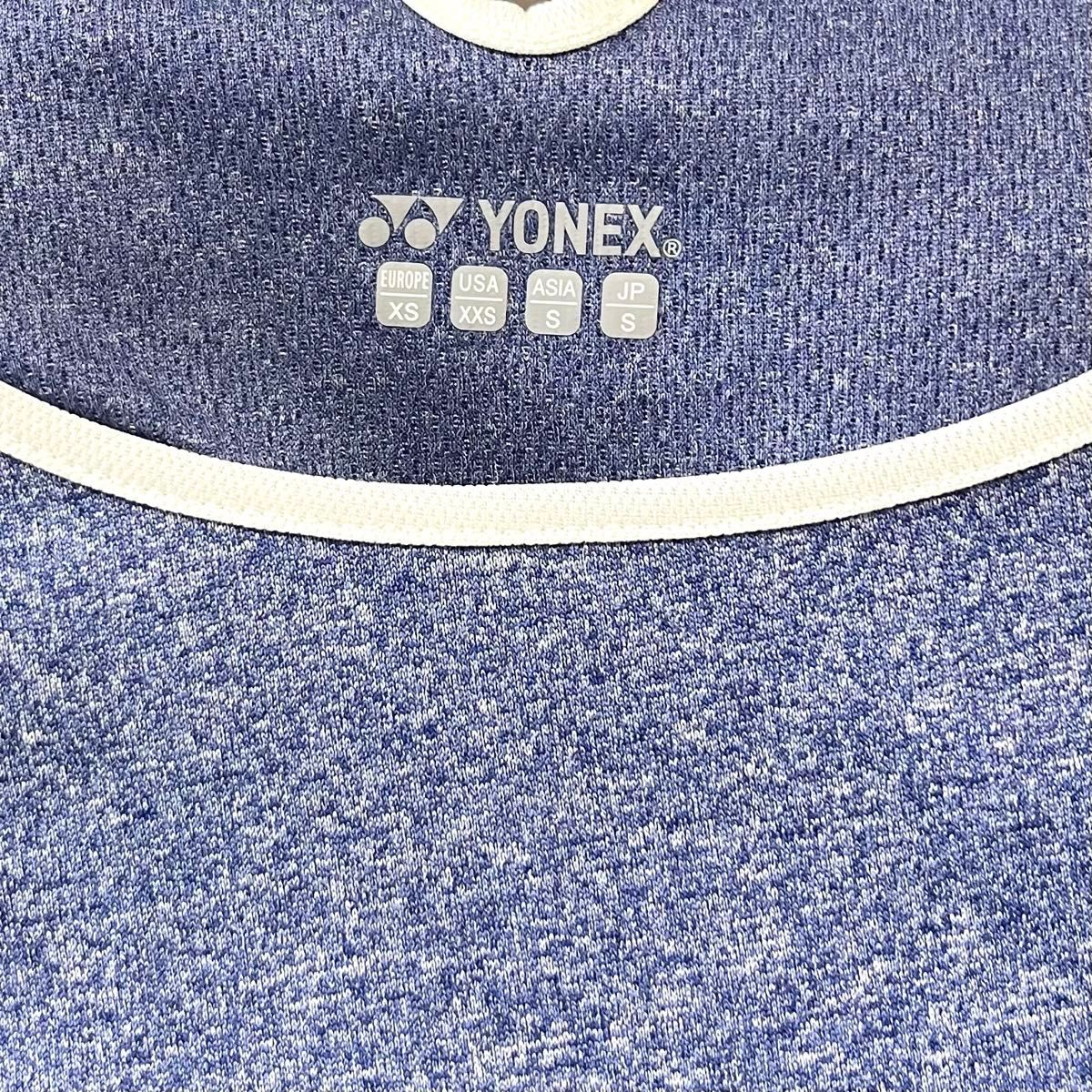 ヨネックス S レディース 長袖 シャツ ウェア YONEX Tシャツ バドミントン テニス ブルー 青