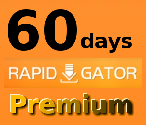 【自動送信】Rapidgator 公式プレミアムクーポン 60日間 初心者サポートの画像1