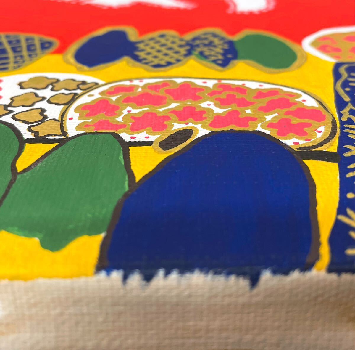 Yahoo!オークション - 【P8号】手描き作品 片岡球子 模写【花 Yahoo!オークション - 【P8号】手描き作品 片岡球子 模写【花
