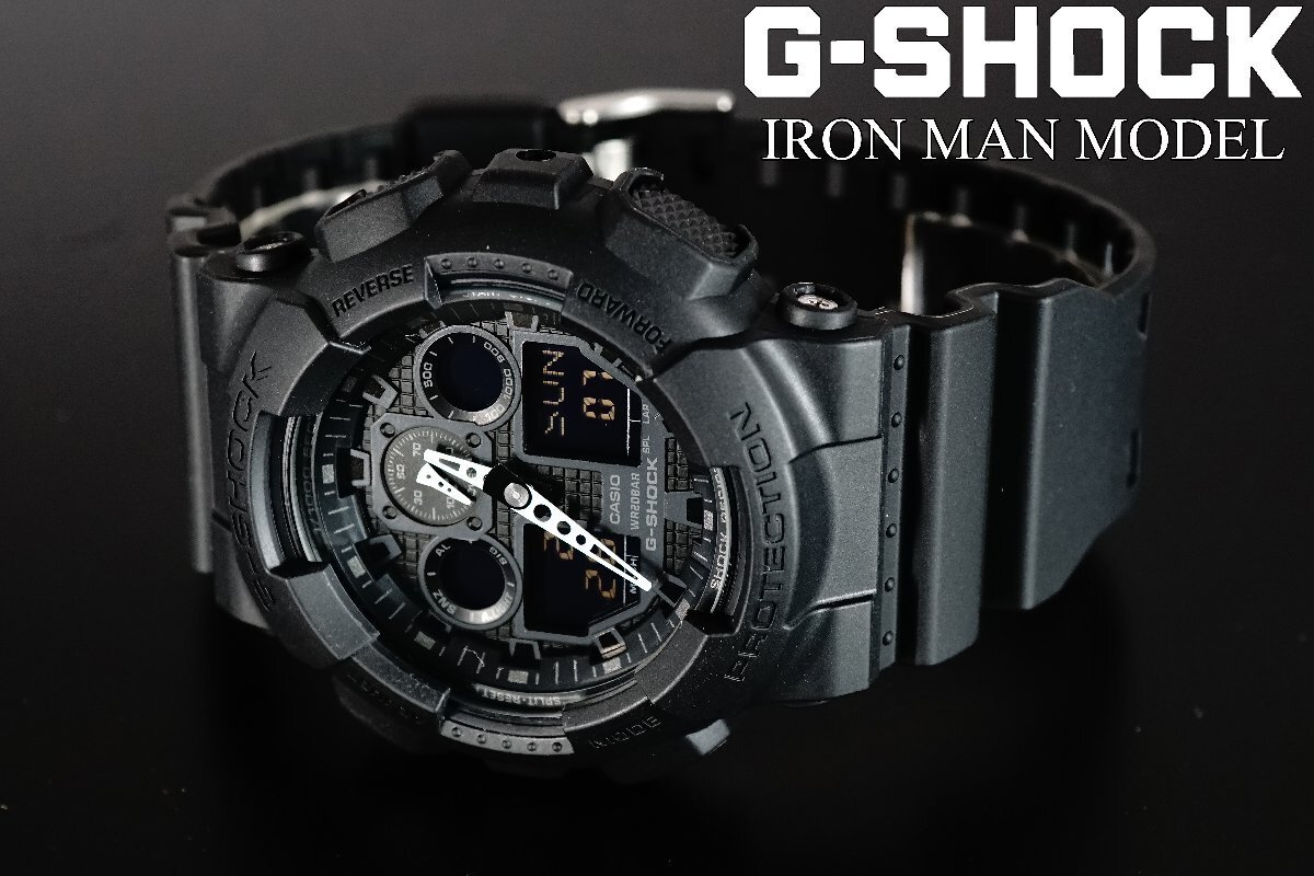 1円～1スタ ベッカム Beckaham G-shock Gショック 精悍なフルブラック 逆輸入 新品未使用 本物200m防水メンズ腕時計カシオCASIOミリタリーの画像6