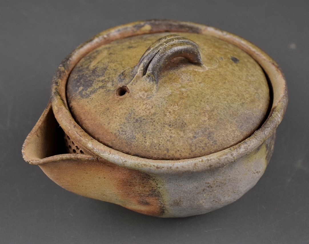 備前焼 煎茶器 宝瓶 湯冷まし 茶杯 共箱 備前焼 岡本徹正 宝瓶 湯冷まし 茶碗 煎茶器(Yahoo