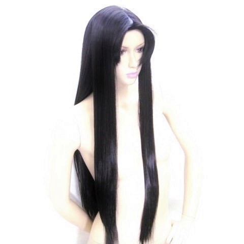 【БЕСПЛАТНАЯ ДОСТАВКА】 Cosplay Wig Out (FU-TF80 Black Black Wignet) Long Wig Sengoku Halloween Comiket Masquerade