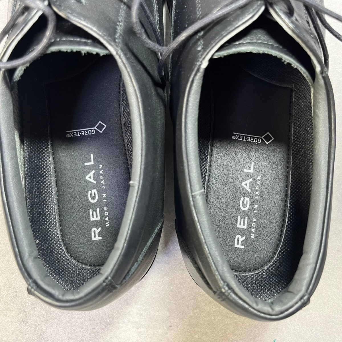 美品【REGAL】ストレートチップ ゴアテックス ビジネスシューズ ドレスシューズ 26.5cm 革靴 リーガル goretex _画像8