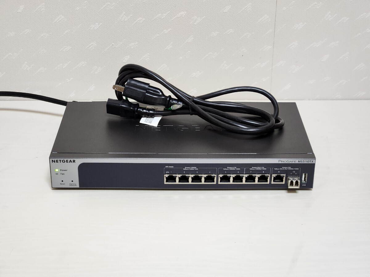 NETGEAR MS510TX マルチギガビット/10GbE スイッチ ネットギア SFP+モジュール付き_画像1