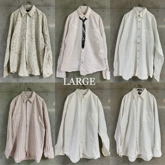 ブランドシャツMIX (Men's M~L)×30着set Burberry YSL LACOSTE.. 検品済 SRC古着卸 セット まとめ売り 仕入れ 卸売り_画像5