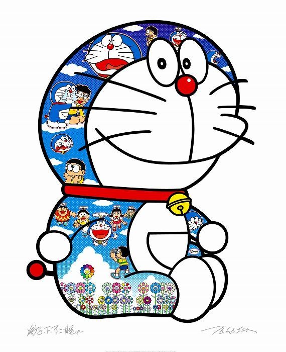  domestic regular shop buy kaikaikiki zingaro Murakami . Doraemon poster ED300.... Doraemon crying ... laughing ... new goods unopened 