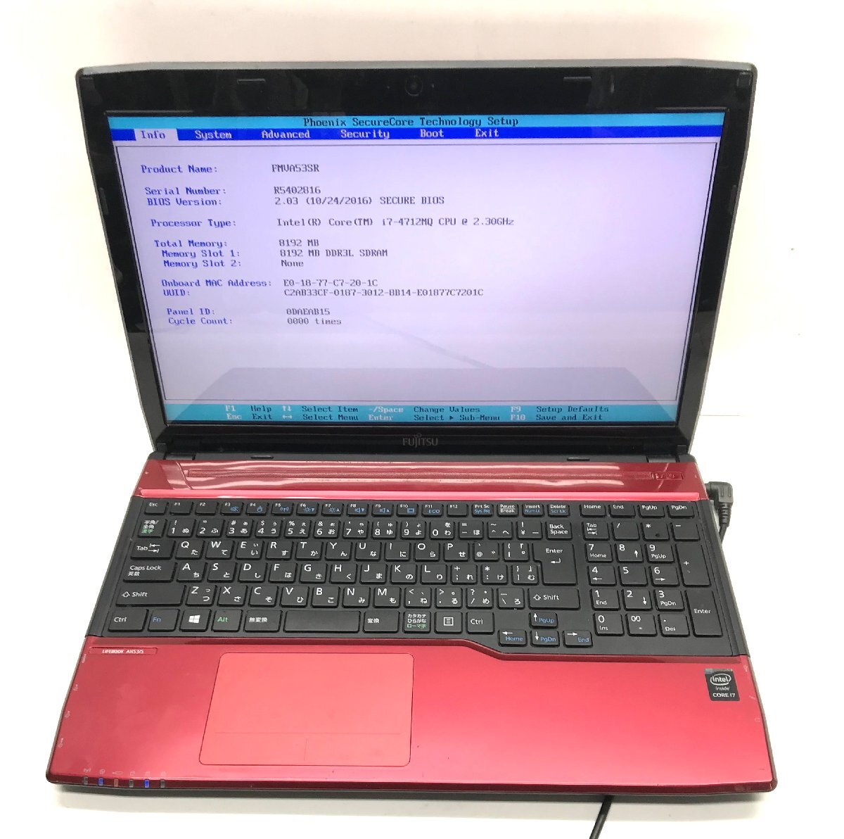 NT: 富士通 AH53/S Corei7-4712MQ 2.3GHz/メモリ：8GB/HDD:1000GB / 無線 /ブルーレイ/ノートパソコン_画像1