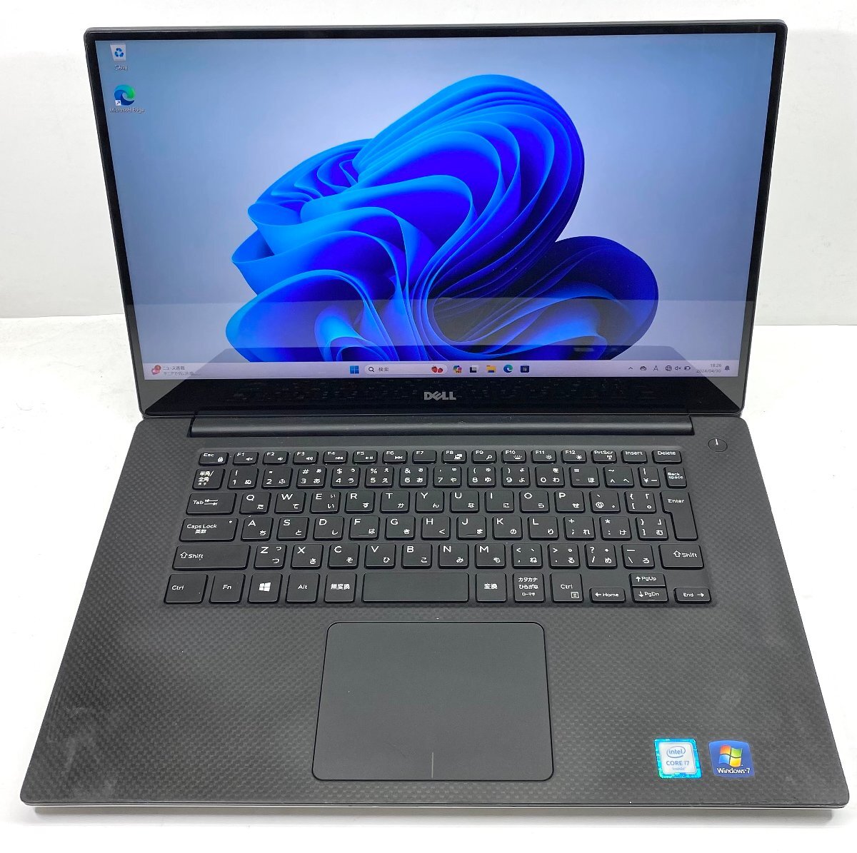 NT: DELL Precision 5510 Corei7-6820HQ 2.70GHz /4K(3840x2160) /16GB/256GB/無線/Quadro M1000M/ノートパソコン&Windows11 タッチパネル_画像1