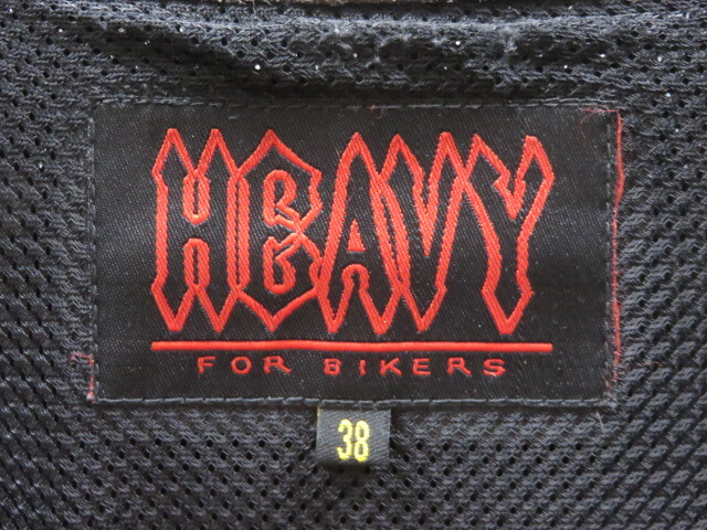 【中古品】 HEAVY MCベスト パンチングメッシュ パーフォレーテッド レザーベスト 38表記 〇YR-13300〇_画像4