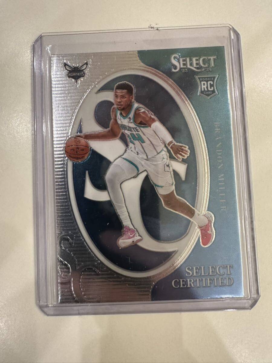 Panini 2023-24 select RC Brandon Miller select certified _画像1