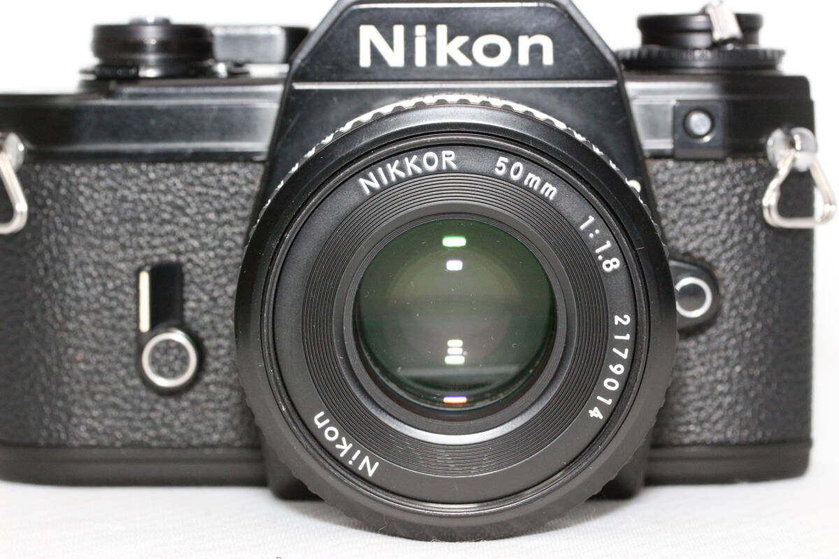 【美品】Nikon ニコン EM フィルムカメラ + レンズ 50mm 1:1.8　動作確認済み_画像2
