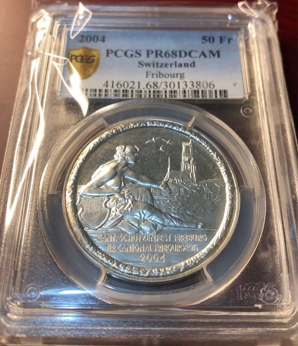 PCGS NGC モダンコイン　アンティークコイン　銀貨　射撃祭　スイス