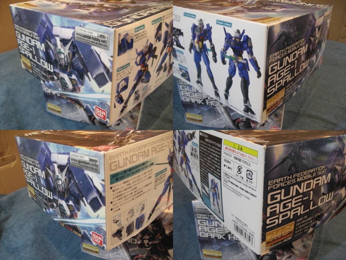 【1円開始～】MG ガンダムAGE-1 ノーマル, 同左 スパロー, 同左 タイタス, 同左 AGE-2 ダークハウンド「～AGE」4点セット【送料無料】の画像7