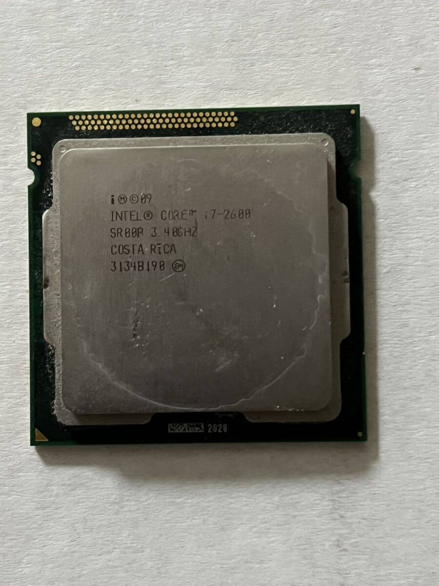 動作品 Intel Core i7 2600 3.40GHz LGA1155 インテル CPU 即時支払いできる方限定 特価！_画像1