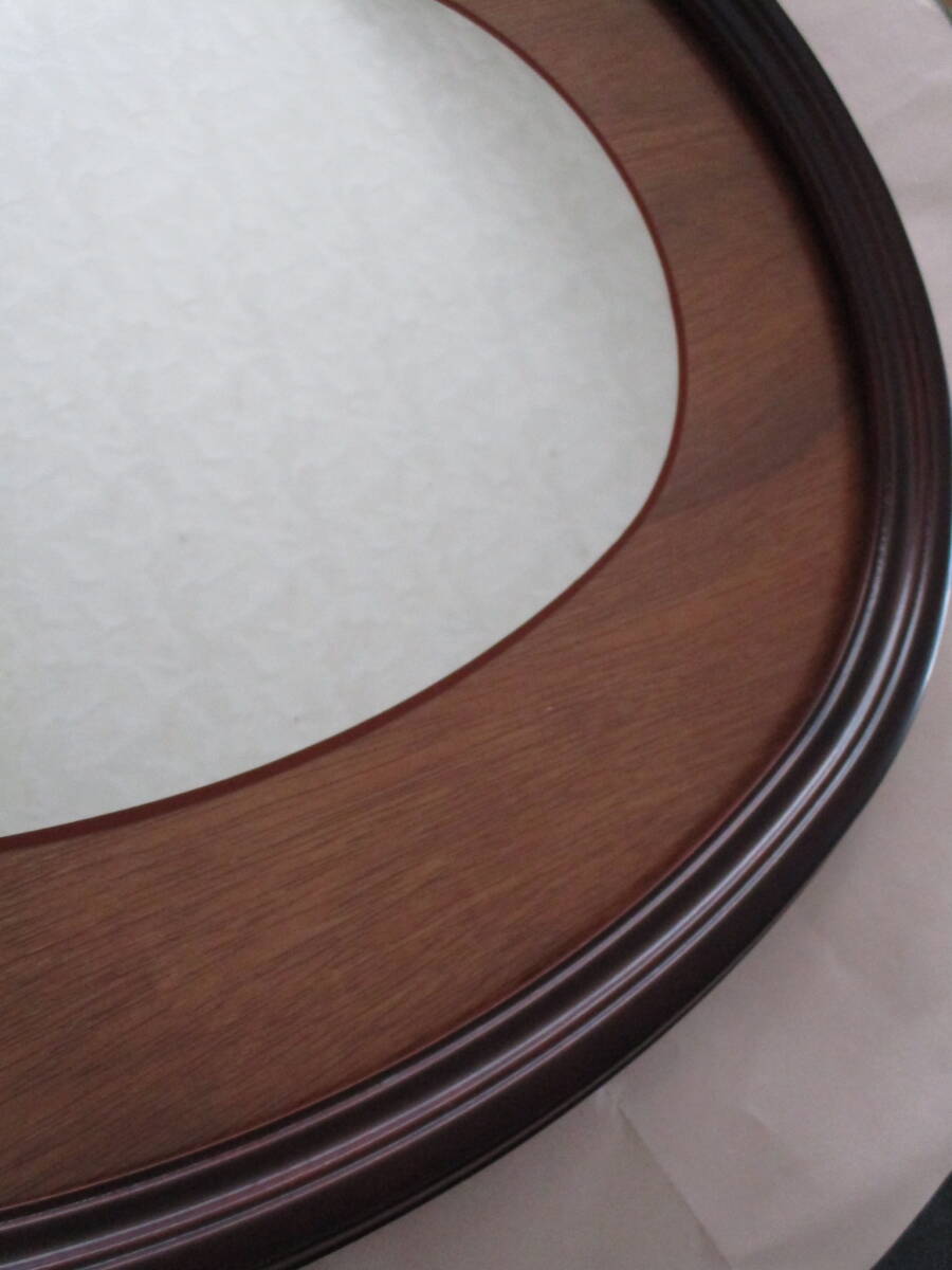 工芸社 扶桑 木製 壁掛け 鏡 ミラー 未使用 60×45_画像5