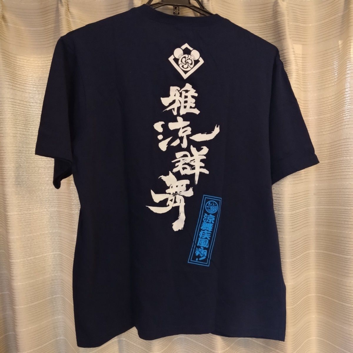 美品　ディズニー　ミッキー　Tシャツ　雅涼群舞　ネイビー　サイズLL