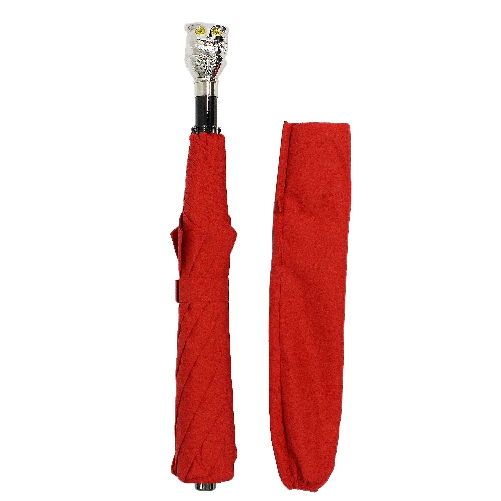 [ new goods ] fox umbrella zFOX UMBRELLAS folding umbrella TEL13-OWL-RD men's lady's animal head red 