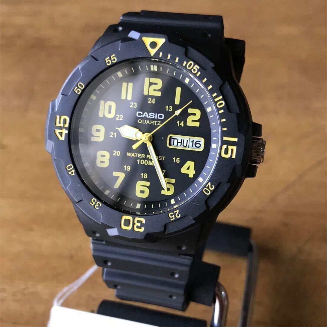 【新品・箱無し】カシオ CASIO ダイバールック メンズ 腕時計 MRW-200H-9B ブラック_画像1