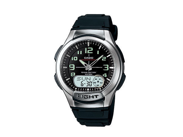 【新品・箱なし】カシオ CASIO スタンダード クオーツ メンズ アナデジ 腕時計 AQ-180W-1B 国内正規 ブラック