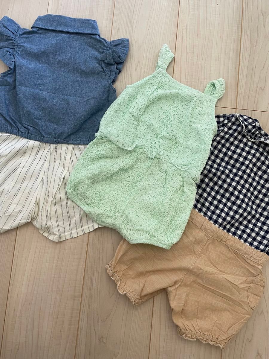 女の子　80 夏ロンパース　まとめ売り　H&M キムラタン　タキヒヨー株式会社