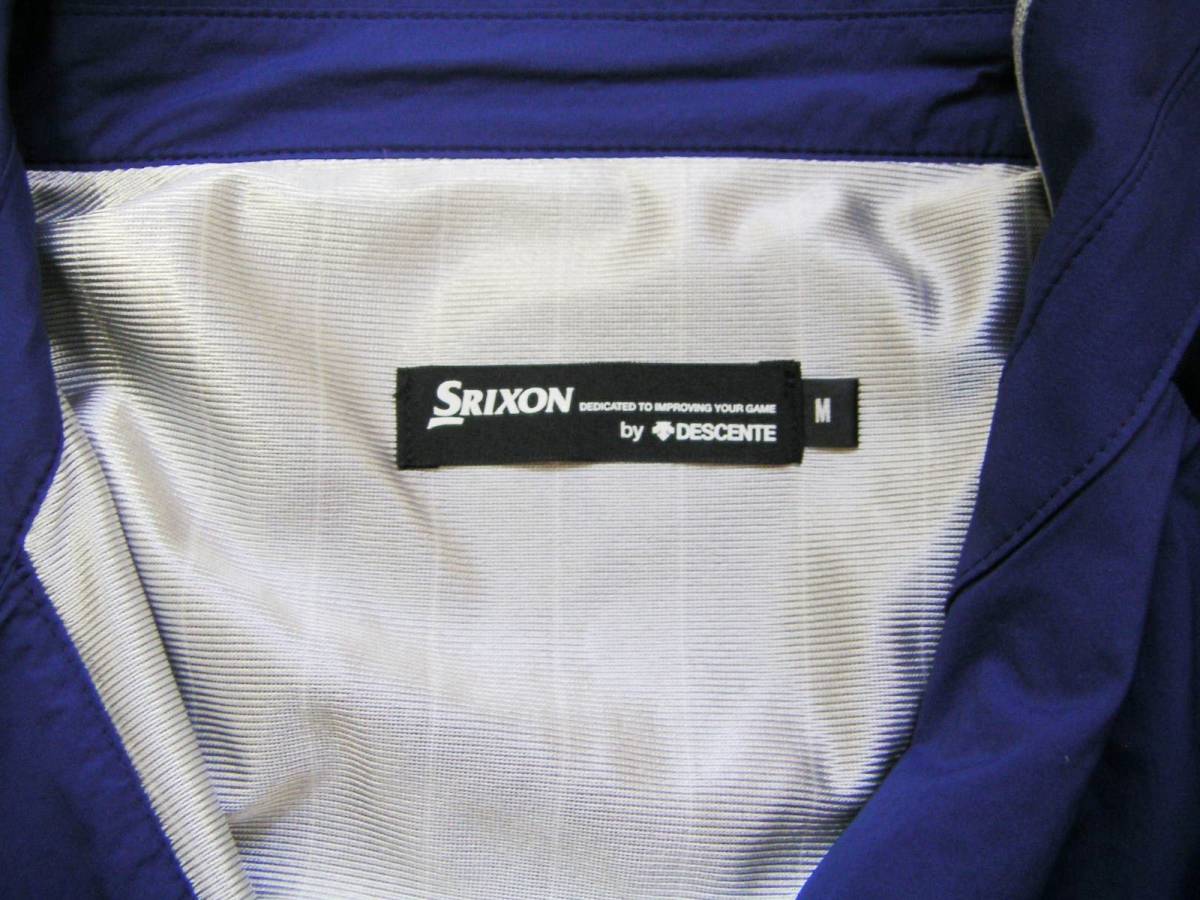 SRIXON/スリクソン、ウィンドジェケット、半袖、ブルー系、M、新品_画像3