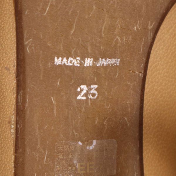 MELMO メルモ 通年 ポインテッドトゥ レザー★ パンプス シューズ 靴 Sz.23　レディース 日本製　E4G00350_4#U_画像6
