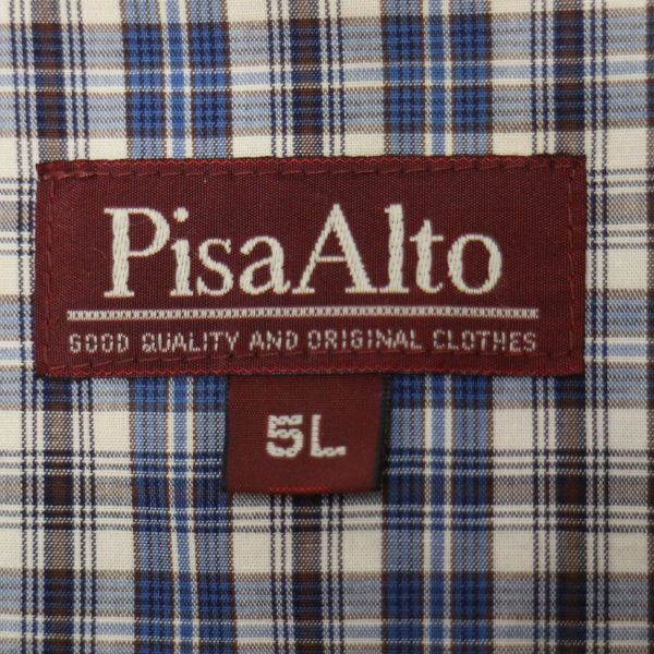 PisaAlto 通年 フルジップ スイングトップ ジャケット ブルゾン Sz.5L メンズ ネイビー 大きいサイズ E4T00800_4#Oの画像5