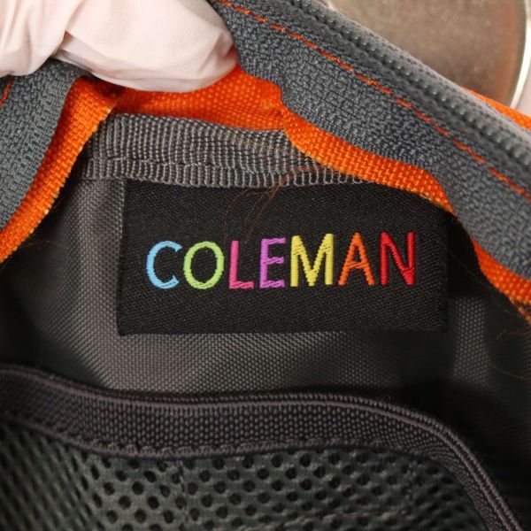 美品★ Coleman コールマン 通年 ロゴ刺繍★ ボディバッグ ウエストポーチ Sz.F　メンズ　E4G00415_4#U_画像8