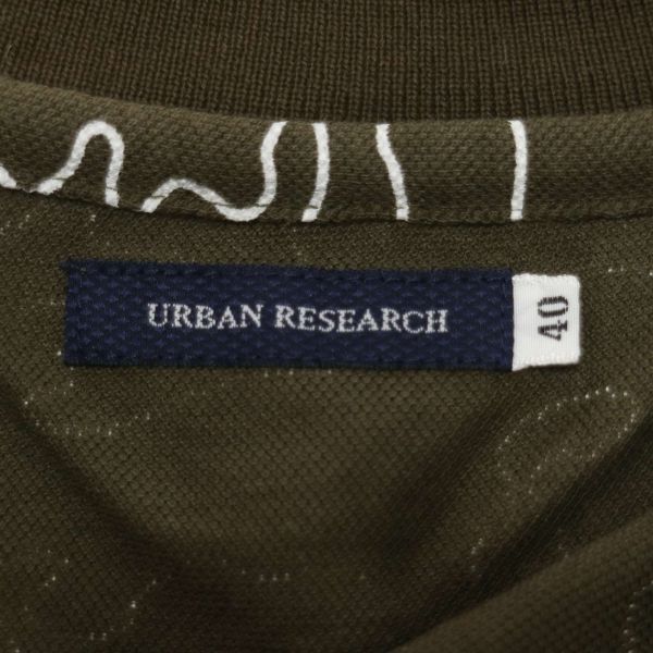 URBAN RESEARCH アーバンリサーチ 春夏 半袖 【カモフラ柄 迷彩】 ポロシャツ Sz.40　メンズ　E4T00873_4#A_画像5